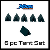 Scale Model of Outdoor Series Camping Tents (6pk) by Model Scenery World