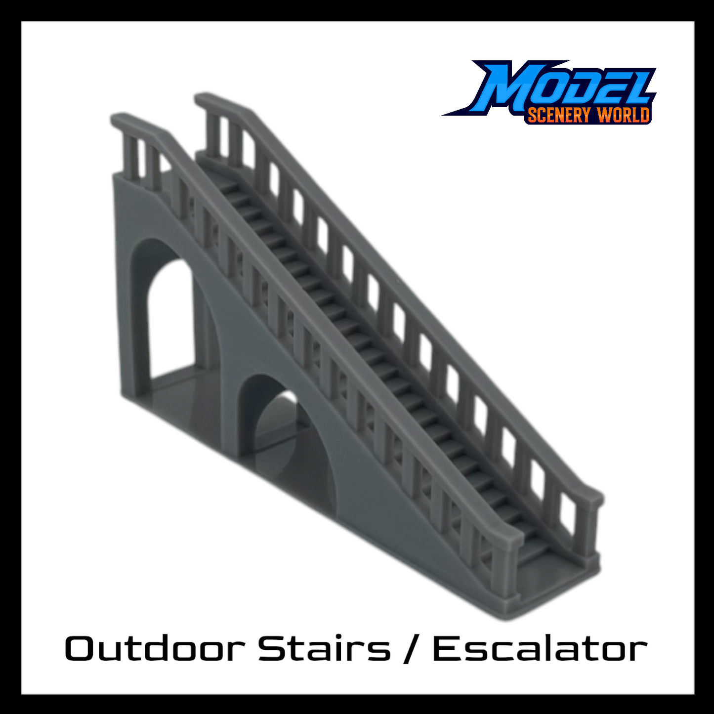 Scale Model of Outdoor Stairs / Escalator by Model Scenery World