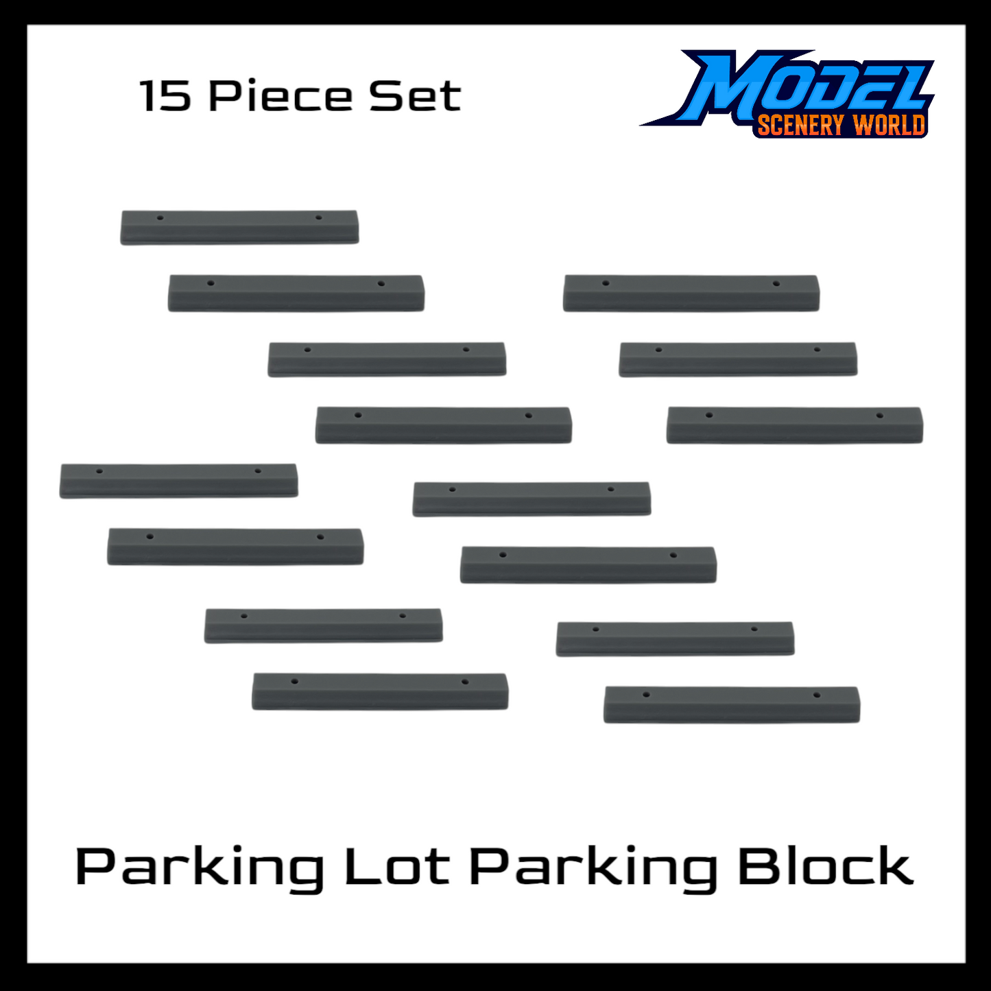 Scale Model of Parking Lot Parking Block by Model Scenery World