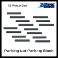 Parking Lot Parking Block (15pk) - N Scale - Gray