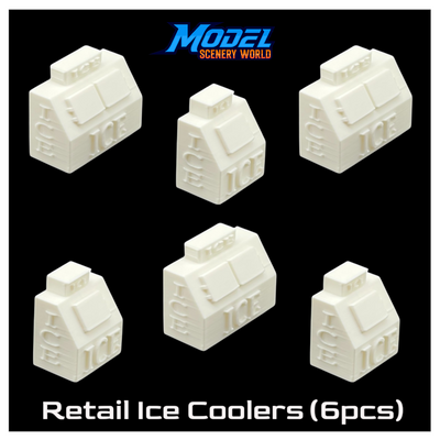 Scale Model of Retail Ice Coolers by Model Scenery World