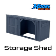 Scale Model of Storage Shed by Model Scenery World