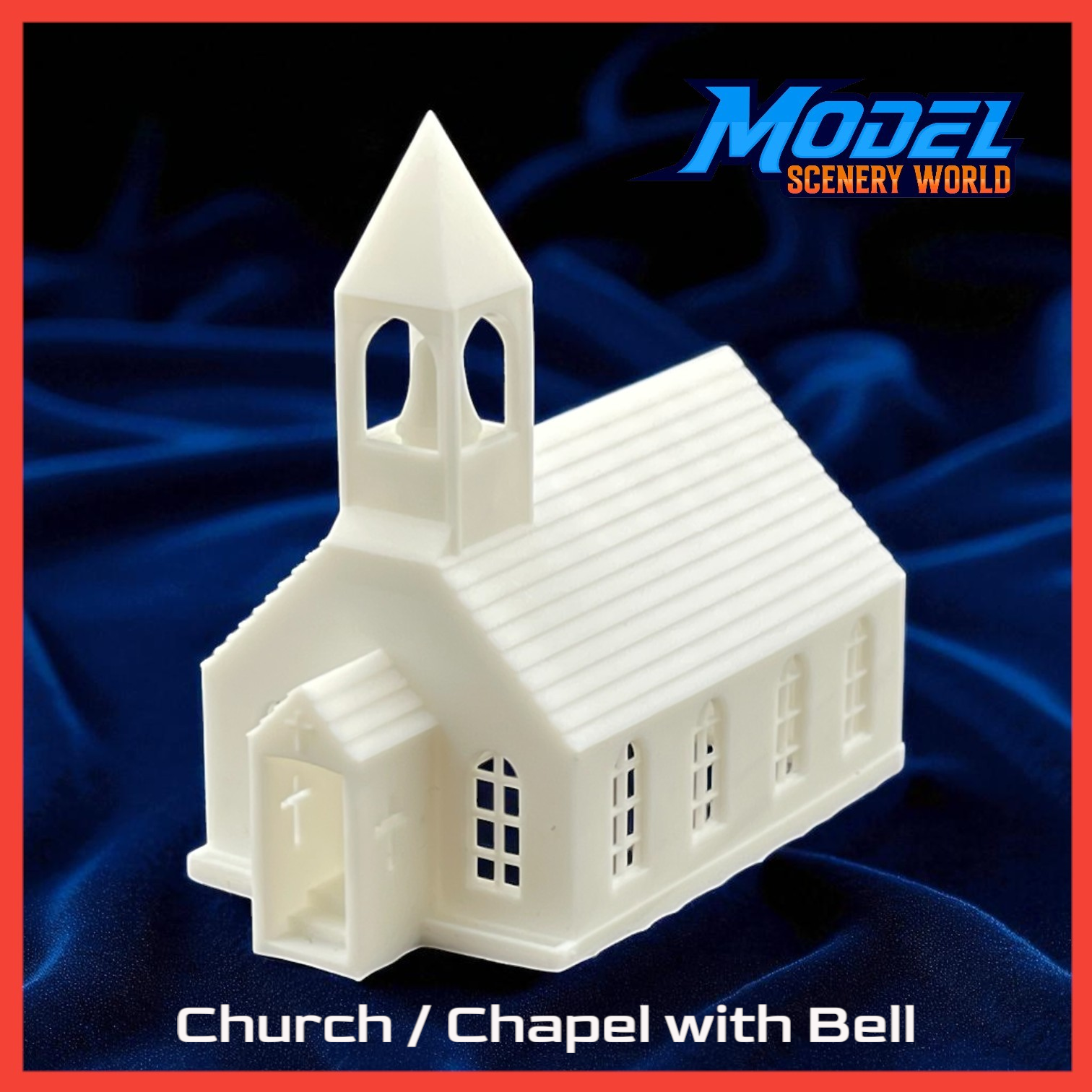 Scale Model of Town Church Chapel with Bell made in Resin by Model Scenery World