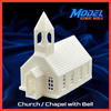Scale Model of Town Church Chapel with Bell made in Resin by Model Scenery World