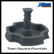 Scale Model of Town Square Fountain by Model Scenery World