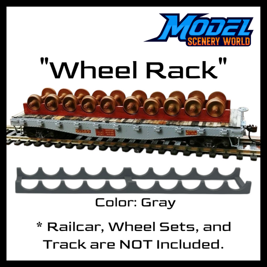 Scale Model of Wheel Rack for Flat Car Load by Model Scenery World