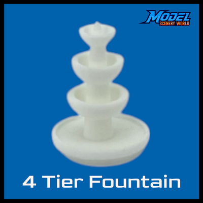 Scale Model of a 4 Tier Fountain by Model Scenery World