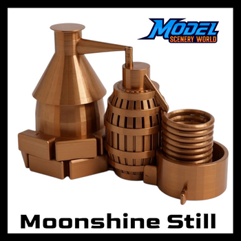 Moonshine Still -1/6 Scale 1:6 Model - Metallic Copper - 18 Sizes Available