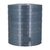 Scale Model of a Tall Oil or Fuel Tank in Metallic Silver Color by Model Scenery World