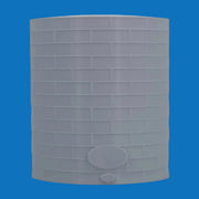 Scale Model of a Tall Oil or Fuel Tank in White Color by Model Scenery World