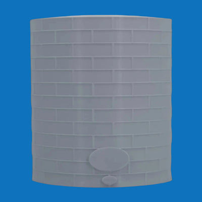 Scale Model of a Tall Oil or Fuel Tank in White Color by Model Scenery World