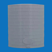 Scale Model of a Tall Oil or Fuel Tank in White Color by Model Scenery World