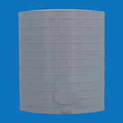 Scale Model of a Tall Oil or Fuel Tank in White Color by Model Scenery World