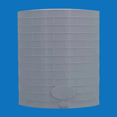 Scale Model of a Tall Oil or Fuel Tank in White Color by Model Scenery World