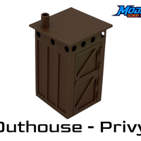 Scale Model of an Outhouse Privy by Model Scenery World