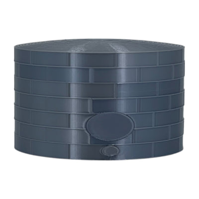 Scale Oil or Fuel Tank by Model Scenery World in Metallic Silver