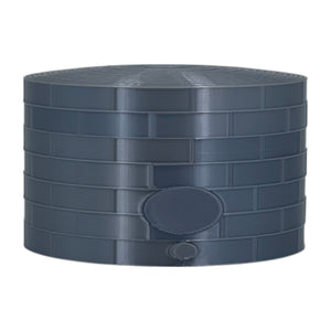 Scale Oil or Fuel Tank by Model Scenery World in Metallic Silver