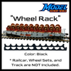 Scale Wheel Rack for Flatcar Load by Model Scenery World - Black