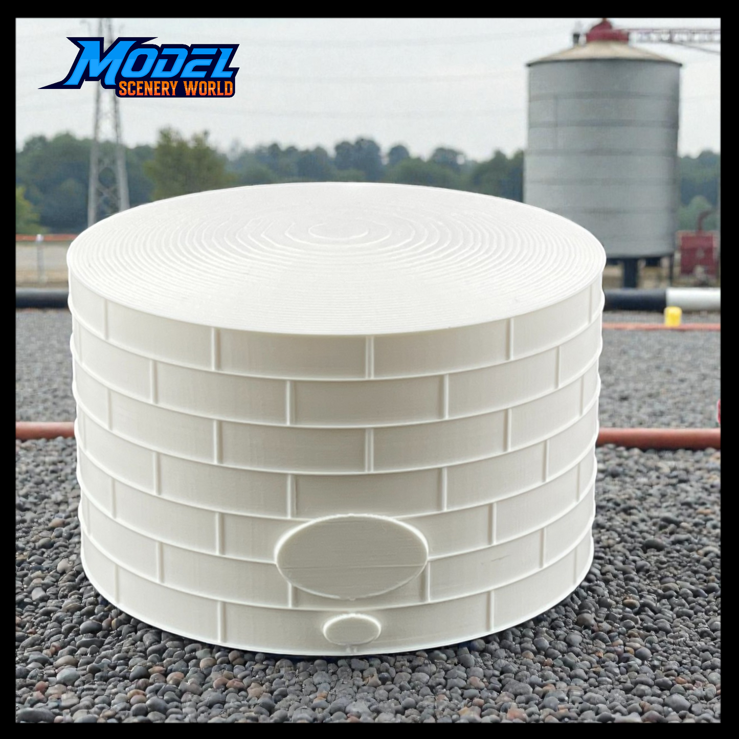 Standard Oil or Fuel Tank - T Scale 1:450 - 2 Pack - White - 11 Sizes AVAILABLE