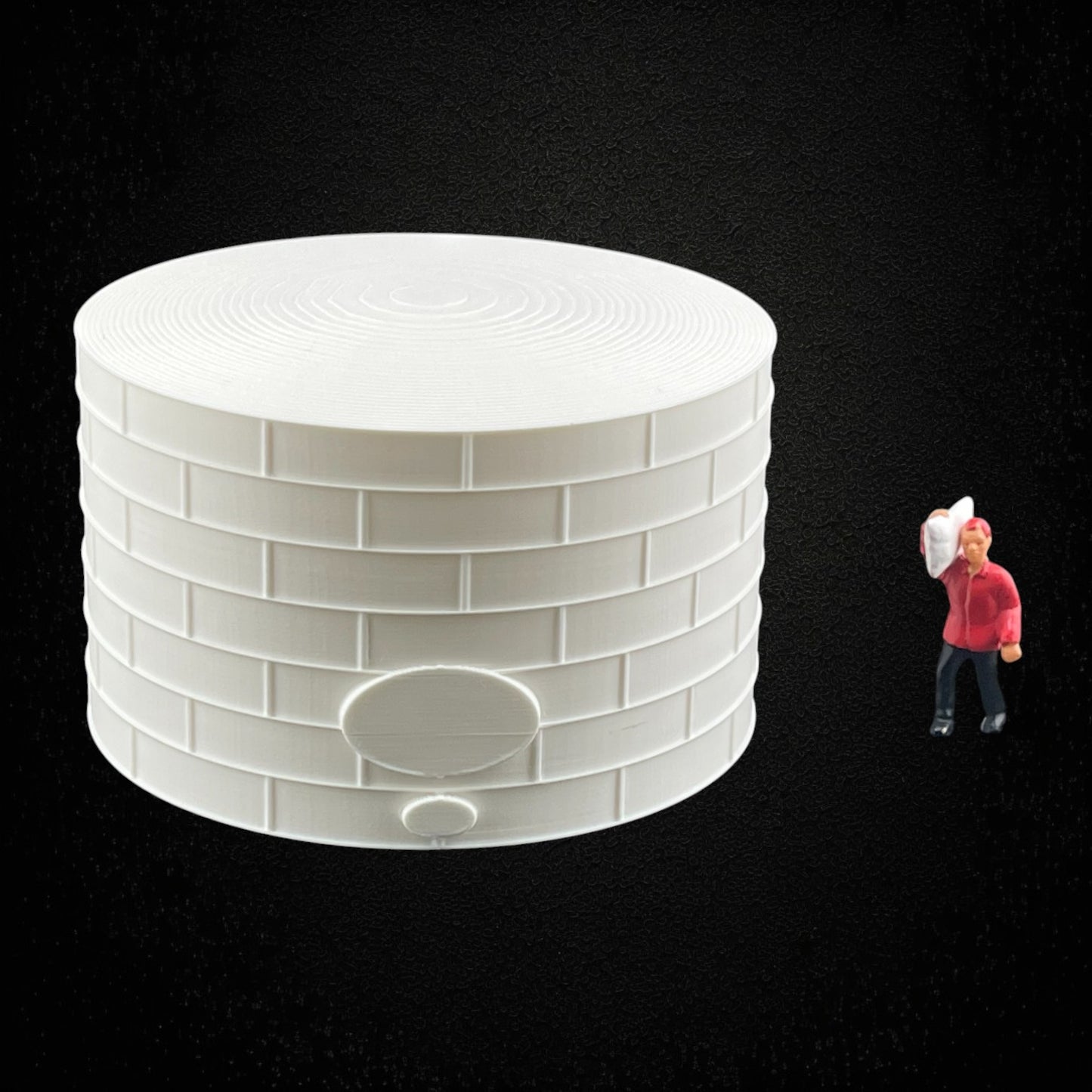 Standard Oil or Fuel Tank - T Scale 1:450 - 2 Pack - White - 11 Sizes AVAILABLE