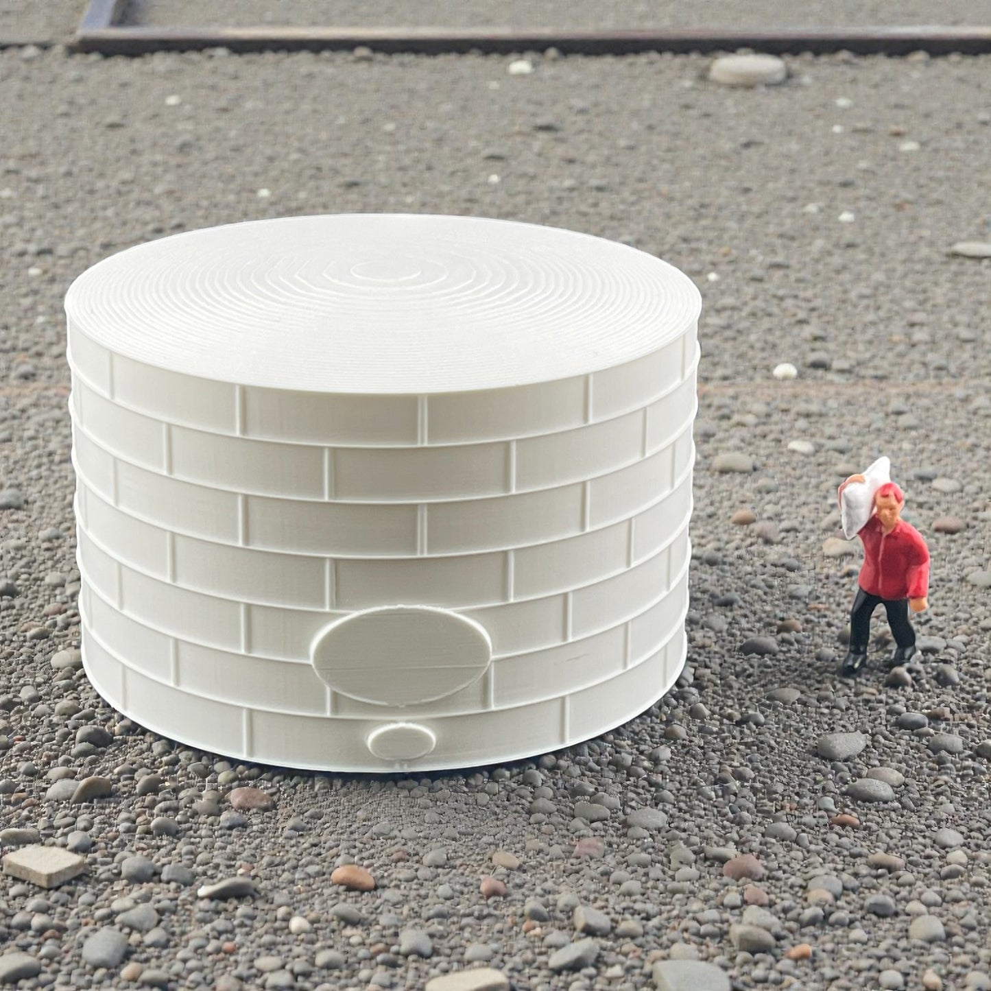 Standard Oil or Fuel Tank - T Scale 1:450 - 2 Pack - White - 11 Sizes AVAILABLE