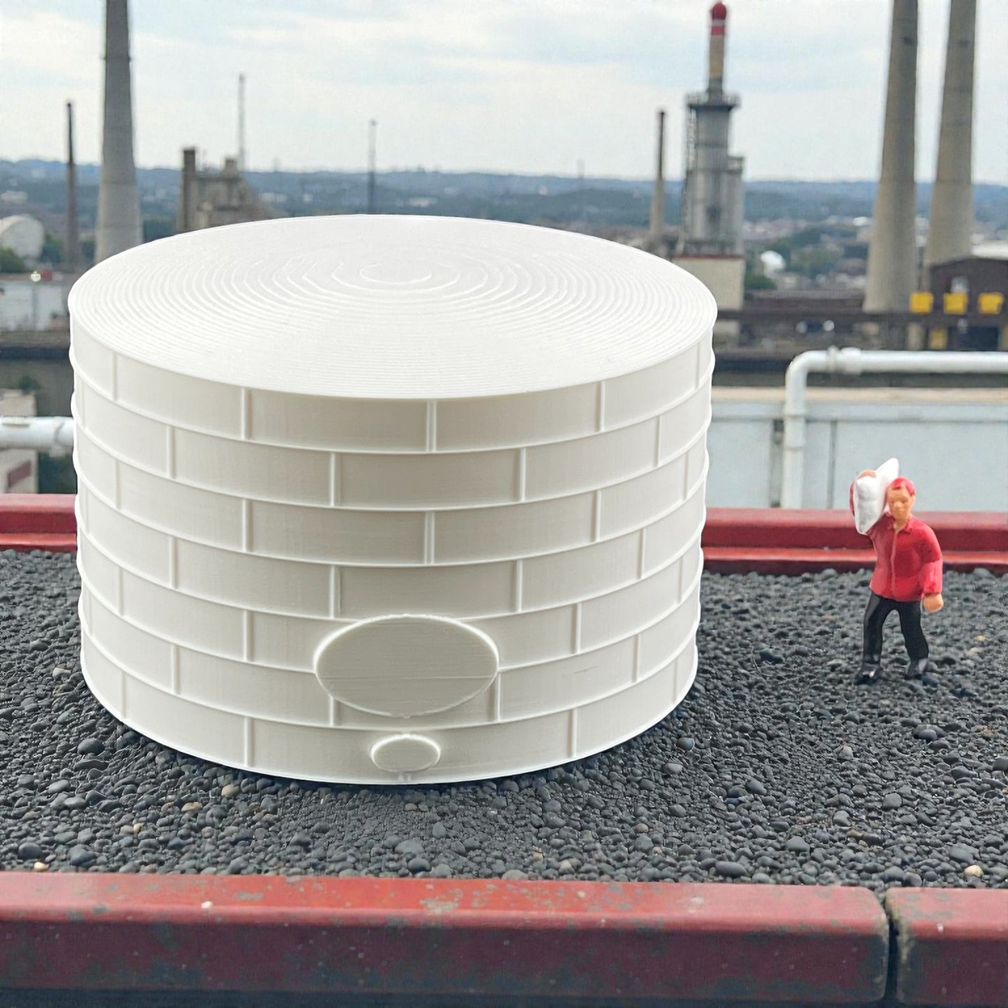 Standard Oil or Fuel Tank - T Scale 1:450 - 2 Pack - White - 11 Sizes AVAILABLE