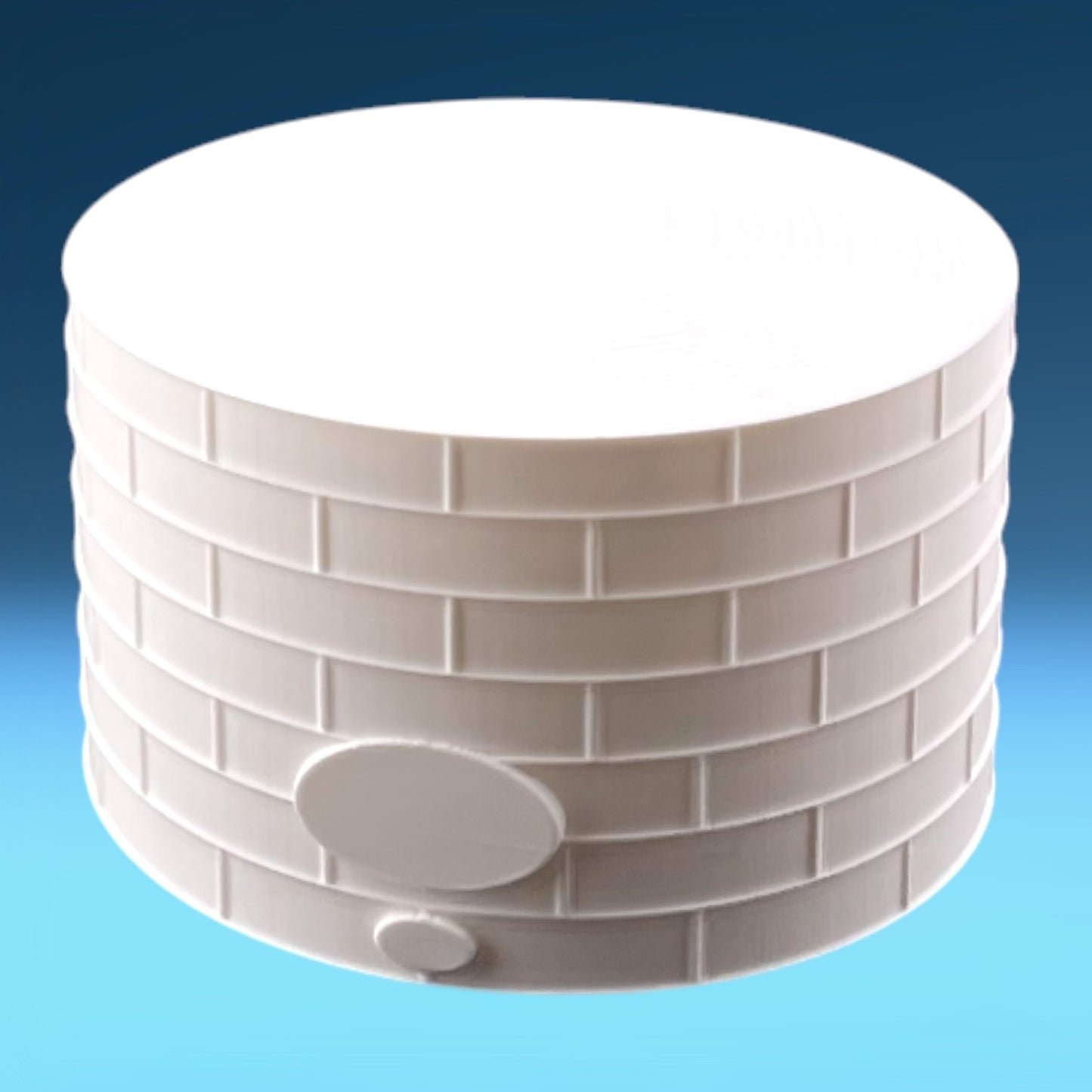Standard Oil or Fuel Tank - T Scale 1:450 - 2 Pack - White - 11 Sizes AVAILABLE