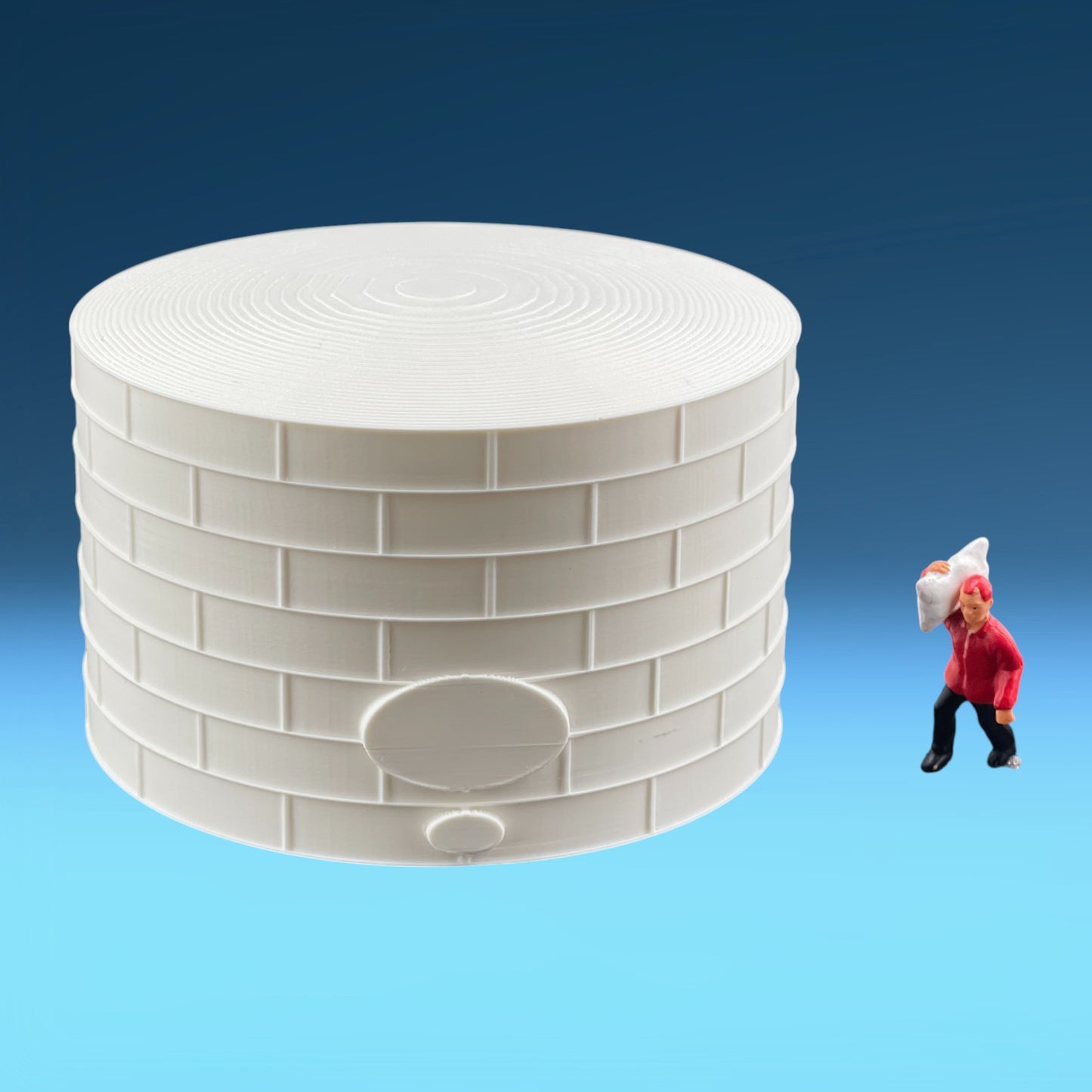 Standard Oil or Fuel Tank - T Scale 1:450 - 2 Pack - White - 11 Sizes AVAILABLE