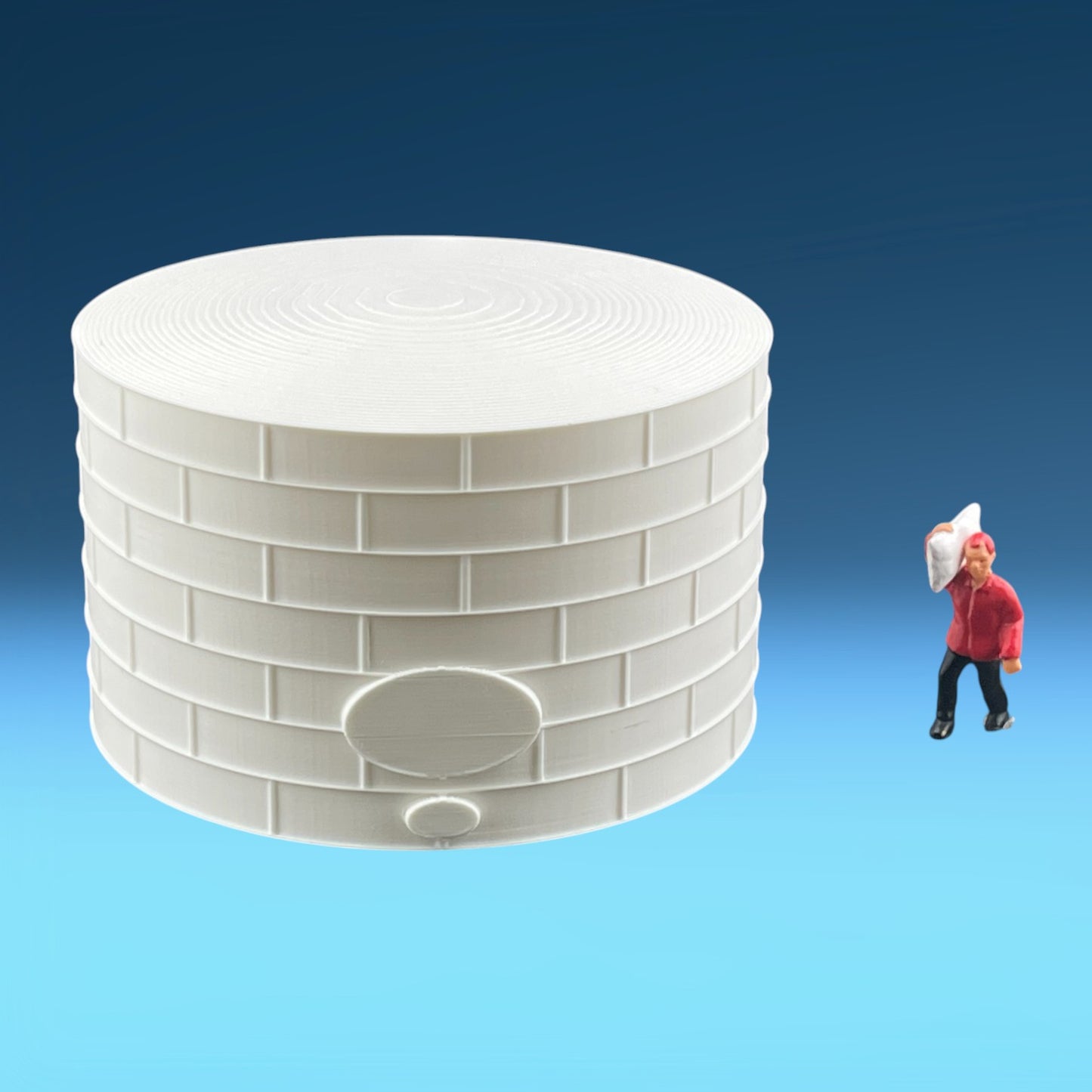 Standard Oil or Fuel Tank - T Scale 1:450 - 2 Pack - White - 11 Sizes AVAILABLE