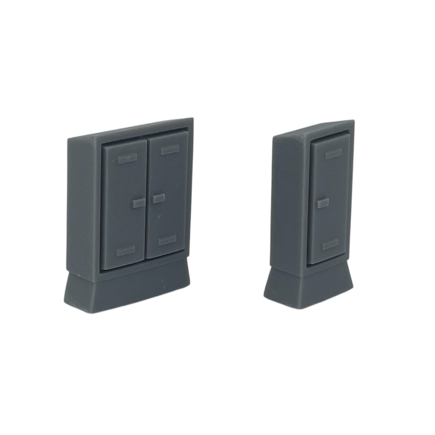 Side View of Scale Model of Trackside Electrical Boxes by Model Scenery World