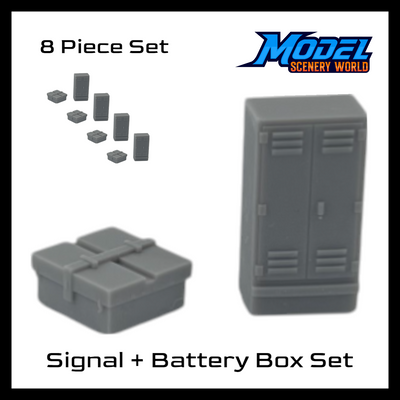 Signal + Battery Box Set by Model Scenery World