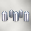 (4) Grain Silo Set (2) 35' (2) 40'- ZZ Scale 1:220 - Metallic Silver