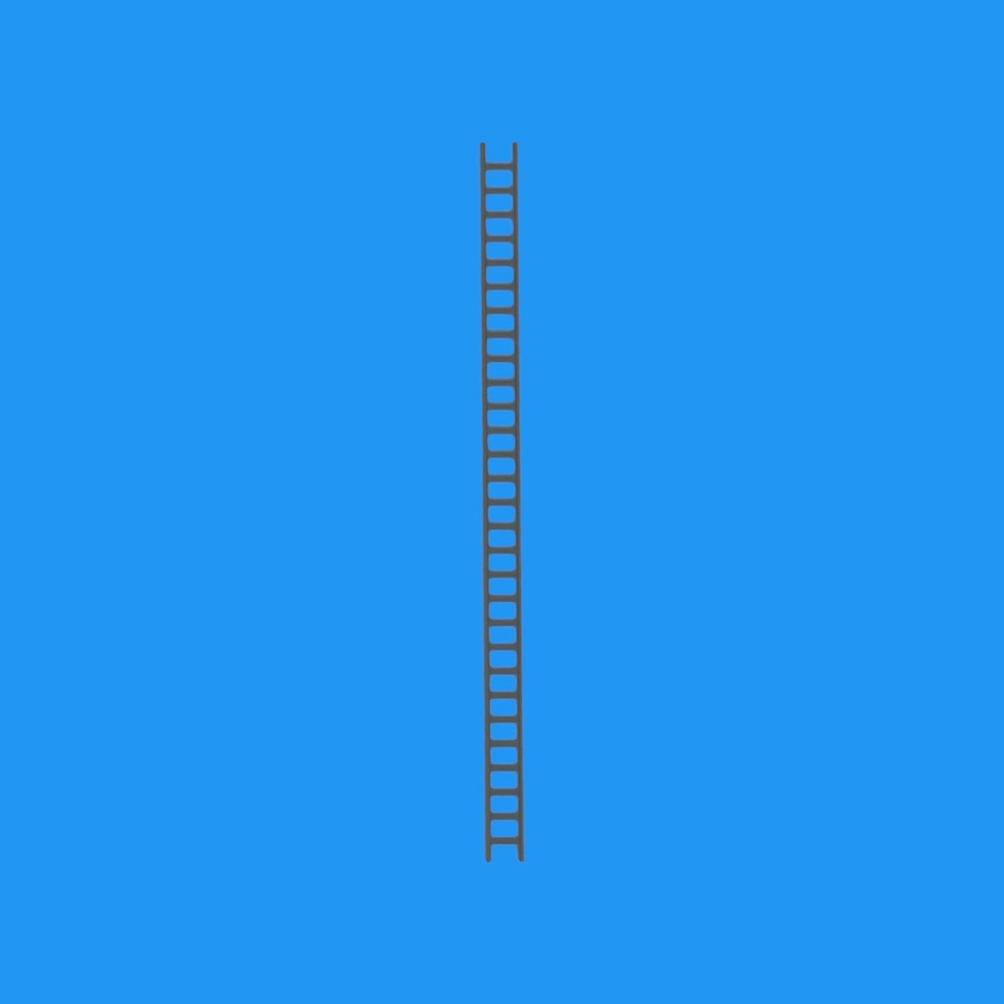 Extension Ladder (4pcs) - O Scale 1:48 - Gray