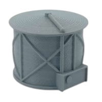 Small Fuel Tank - O Scale 1:48 - Gray