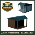 "The Outdoor Series" Small Shelter - Camping - Modeled in Color - N Scale 1:160