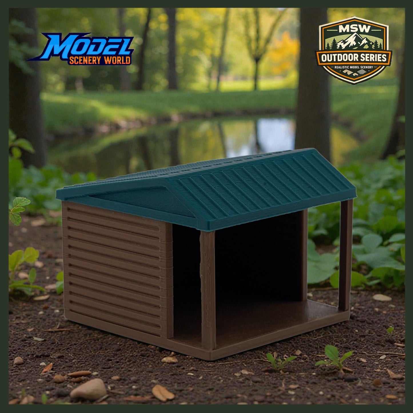 "The Outdoor Series"  Small Shelter - Camping Modeled in Color OO Scale 1:76