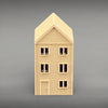 Suburban Row House #1 - Three Story - Z Scale 1:220 - Brown