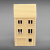 Suburban Row House #3 - Three Story - Z Scale 1:220 - Brown