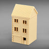 Suburban Row House #3 - Three Story - Z Scale 1:220 - Brown