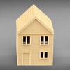 Suburban Row House #4 - Two Story - HO Scale 1:87 - Brown
