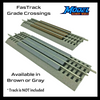 Grade Crossing for Lionel FasTrack – O Scale - Fast Track Brown or Gray