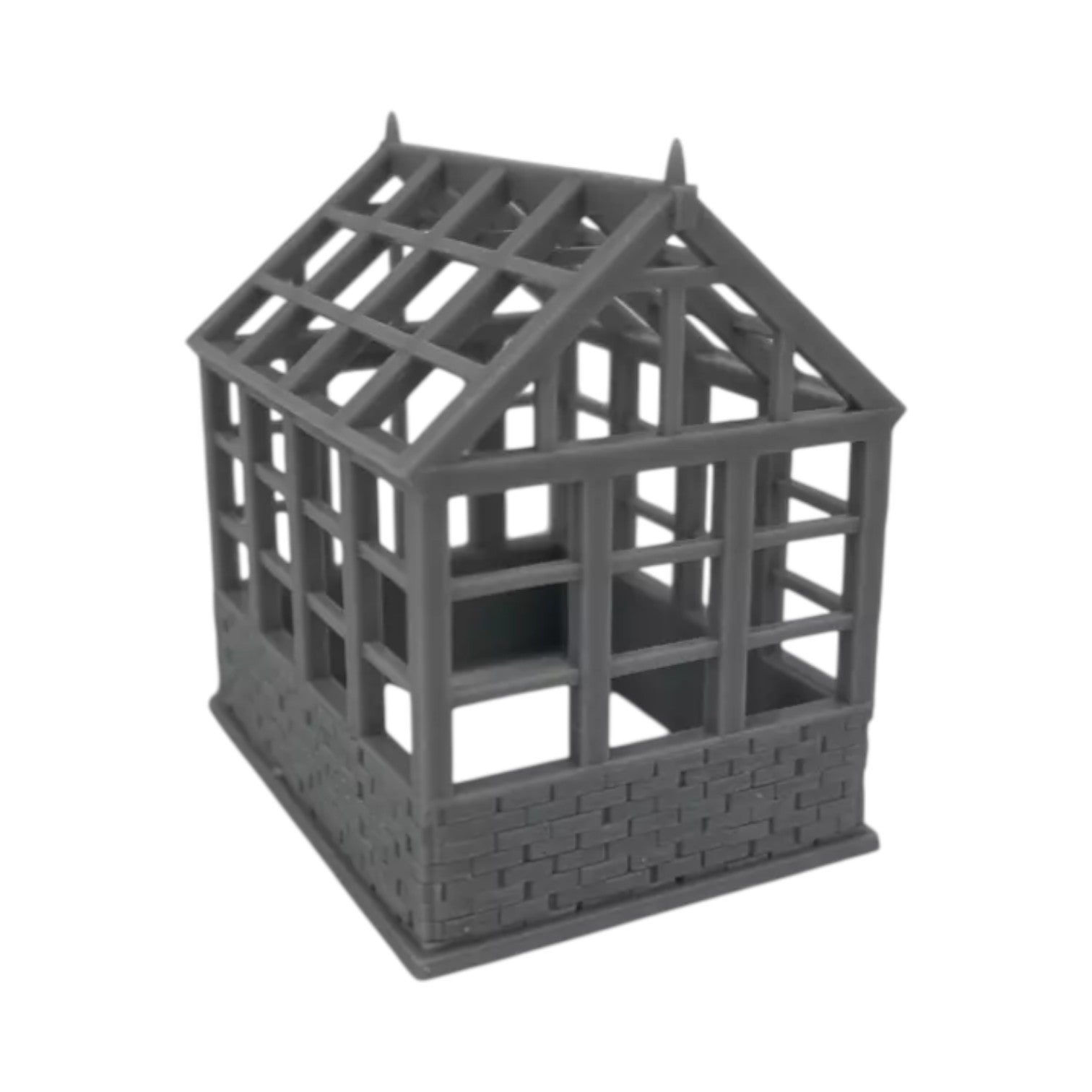 Scale Model of Backyard Greenhouse by Model Scenery World