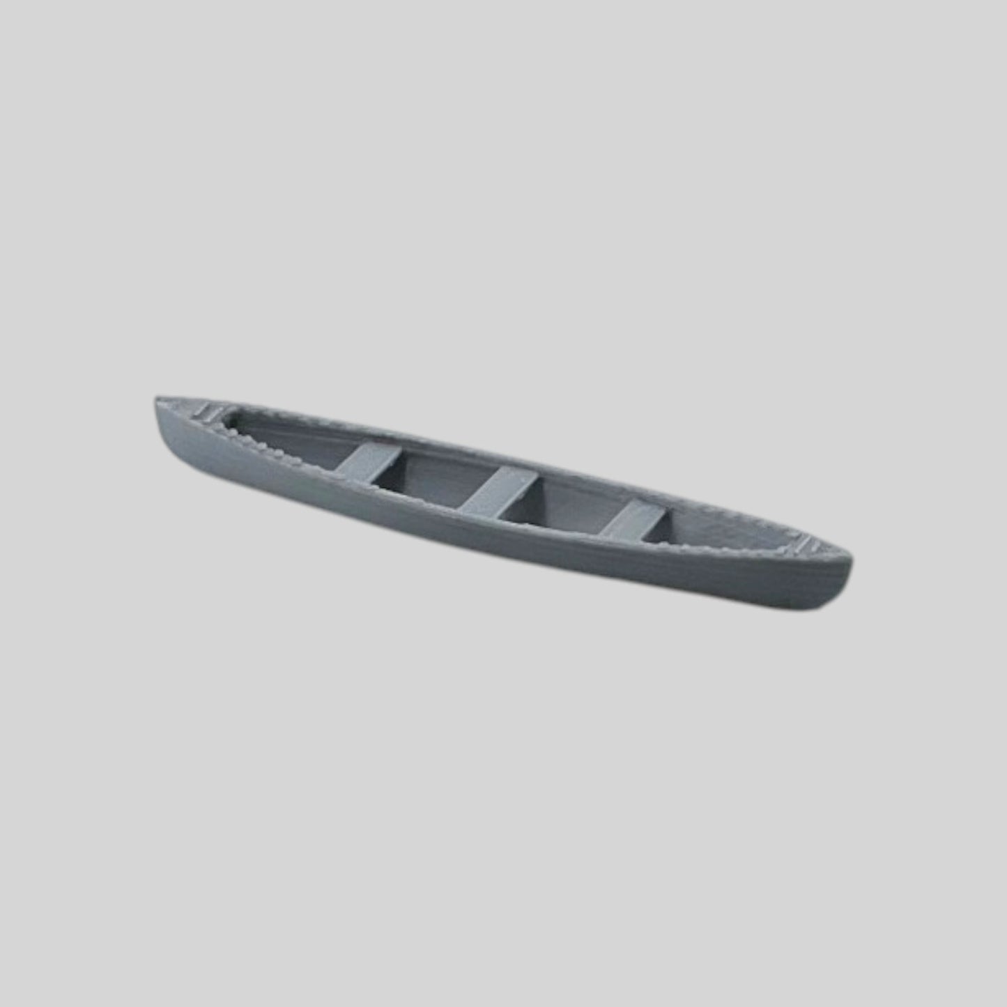 Z Scale 1:220 Outdoor Series Canoes Gray 6pcs