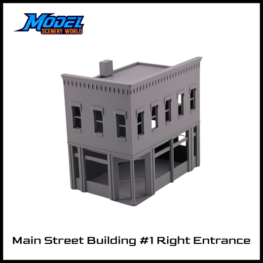 HO Scale 1:87 Main Street Building #1 Right Entry