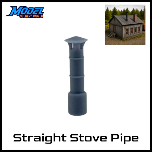 G Scale 1:24 Straight Stove Pipe Resin Model
