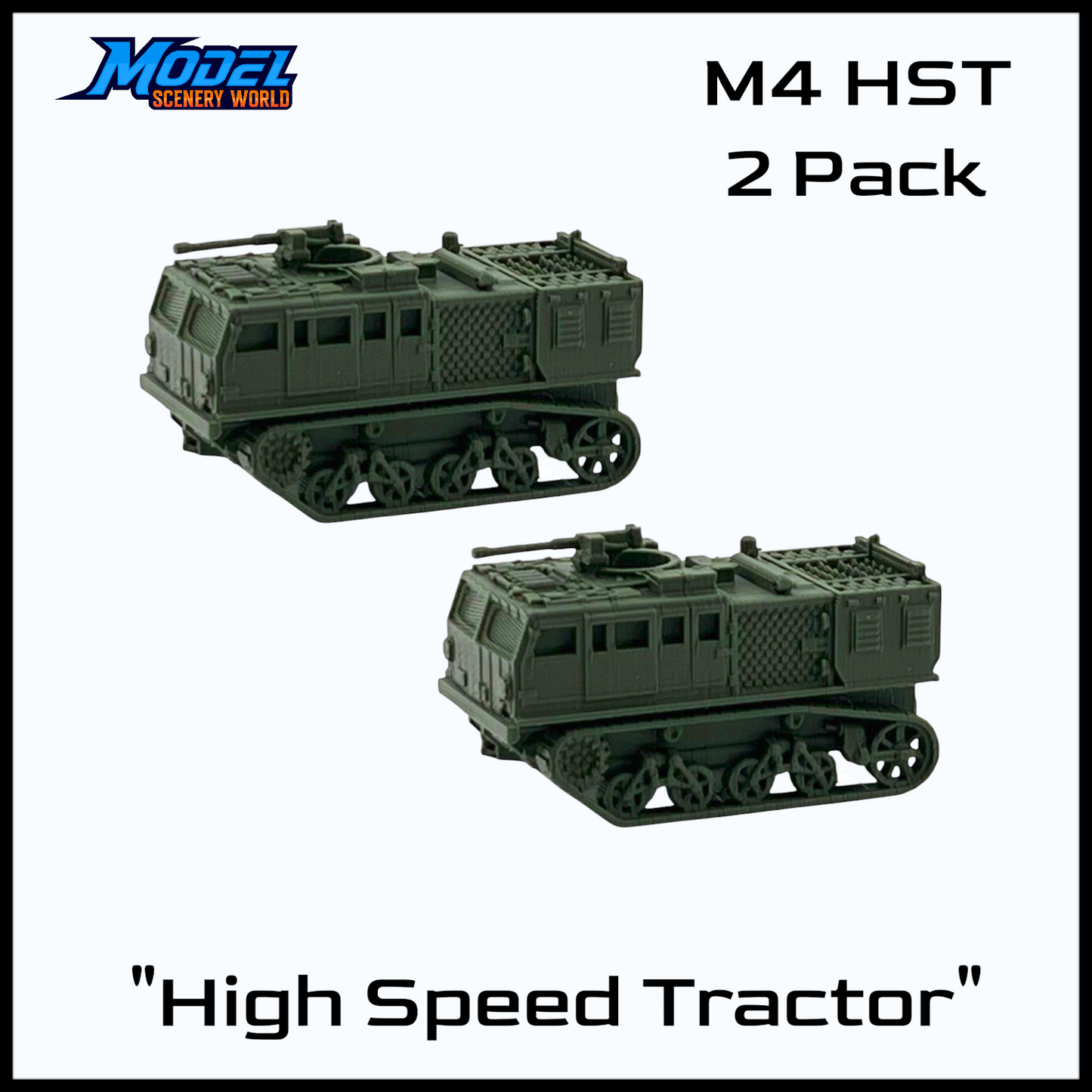 N Scale 1:160 M4 HST High-Speed Tractor (2pk) - Green