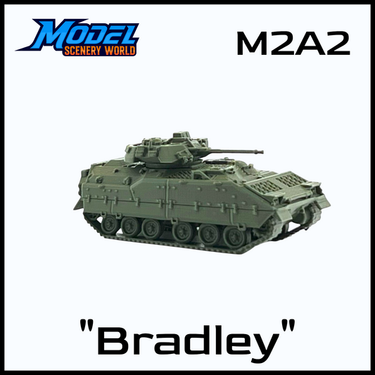 HO Scale 1:87 M2A2 Bradley Tank - Green