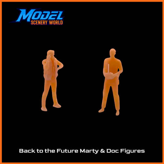HO Scale 1:87 Back to the Future Marty & Doc Figures