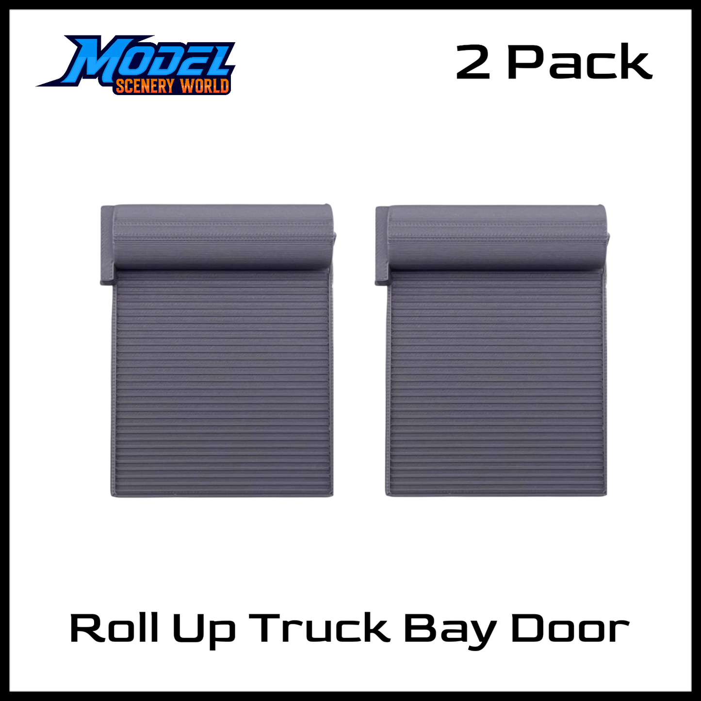 HO Scale 1:87 Roll Up Truck Bay Door 2pk