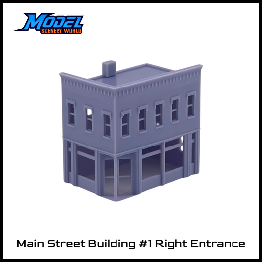 N Scale 1:160 Main Street Building #1 Right Entry